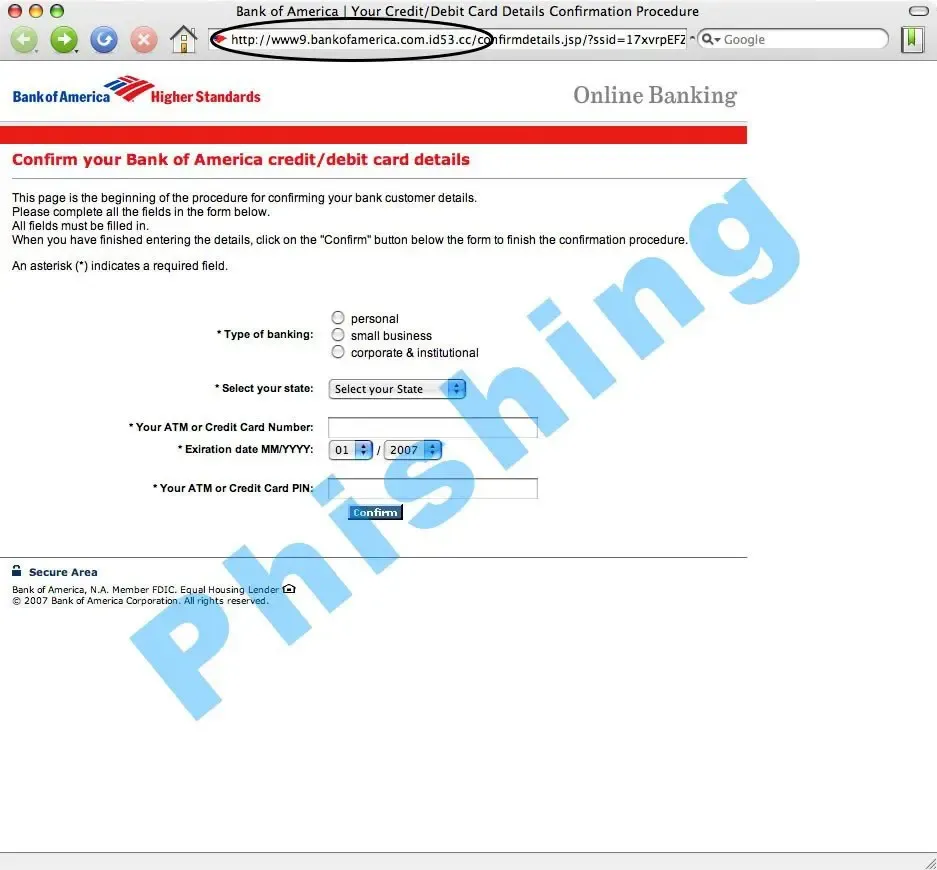 Phishing Email