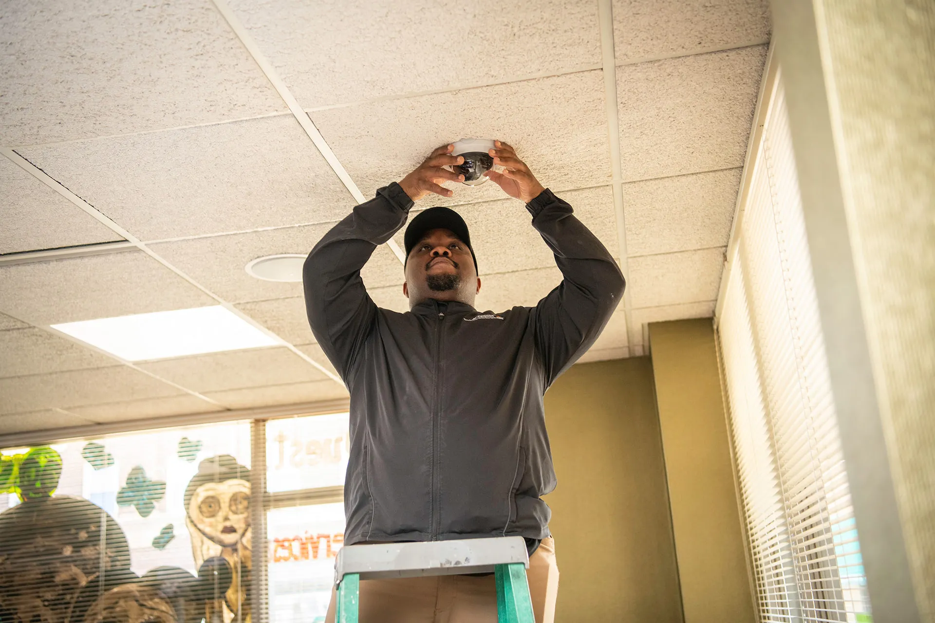 Security camera installation