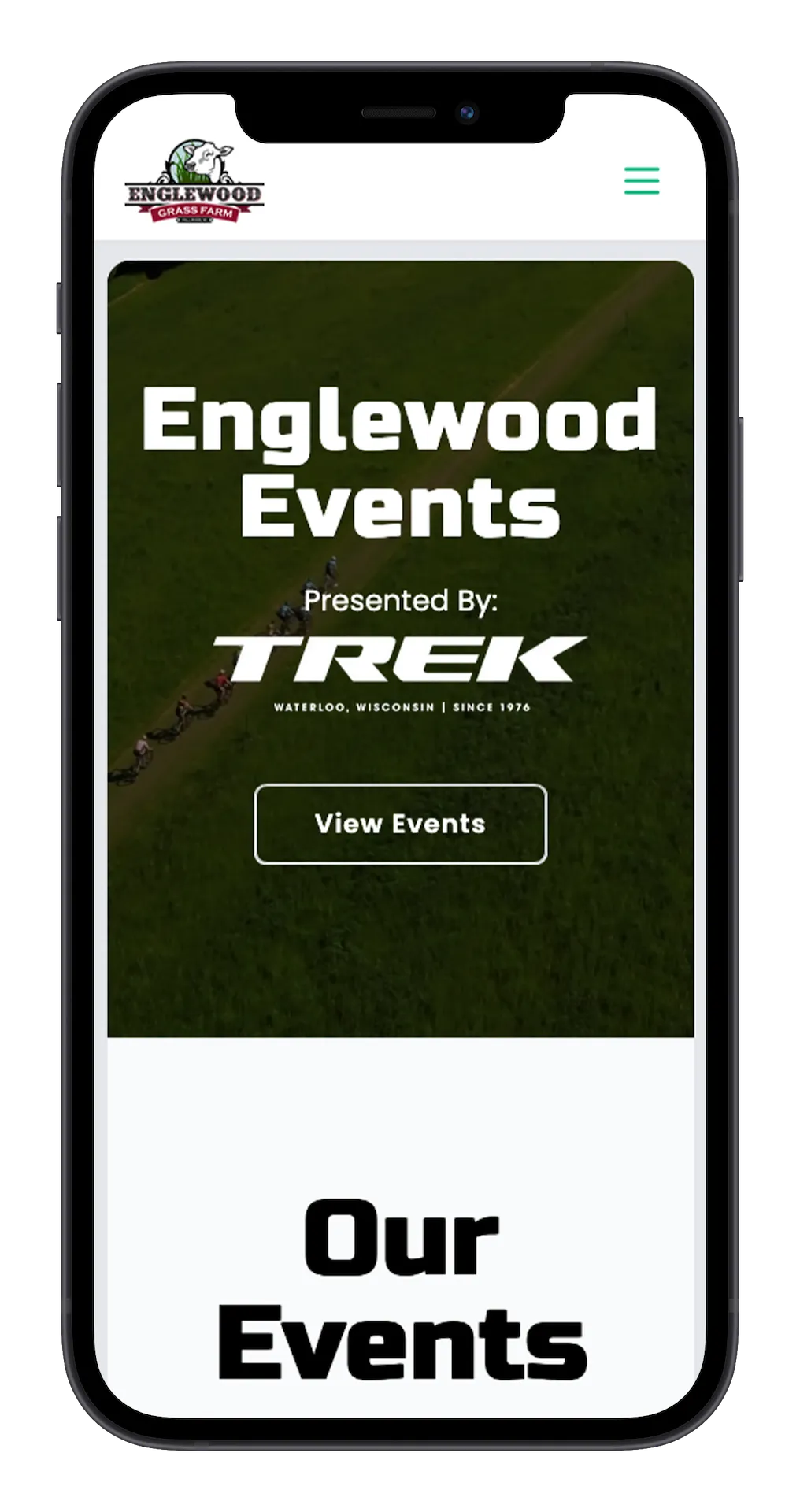 Englewood website mobile view